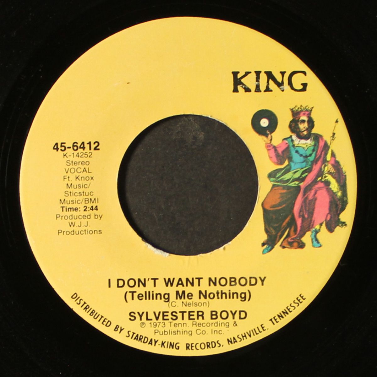 i don't want nobody / i can't go on livin' by SYLVESTER BOYD