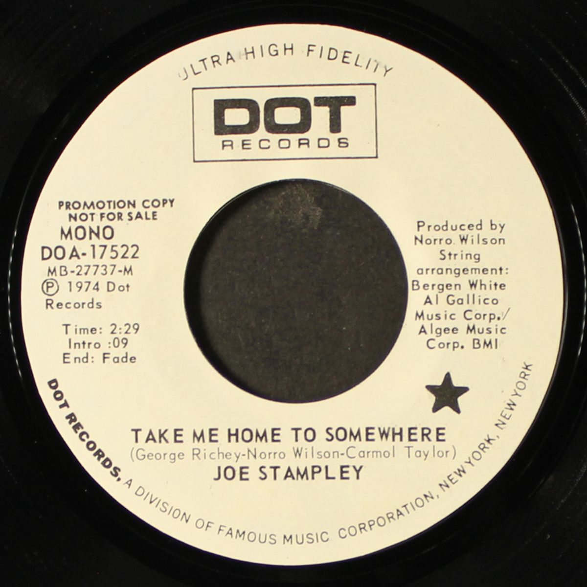 take me home to somewhere by JOE STAMPLEY