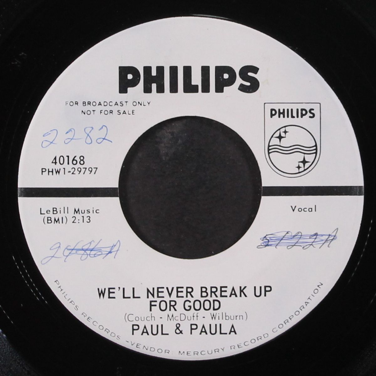 we'll never break up for good / crazy little things by PAUL & PAULA