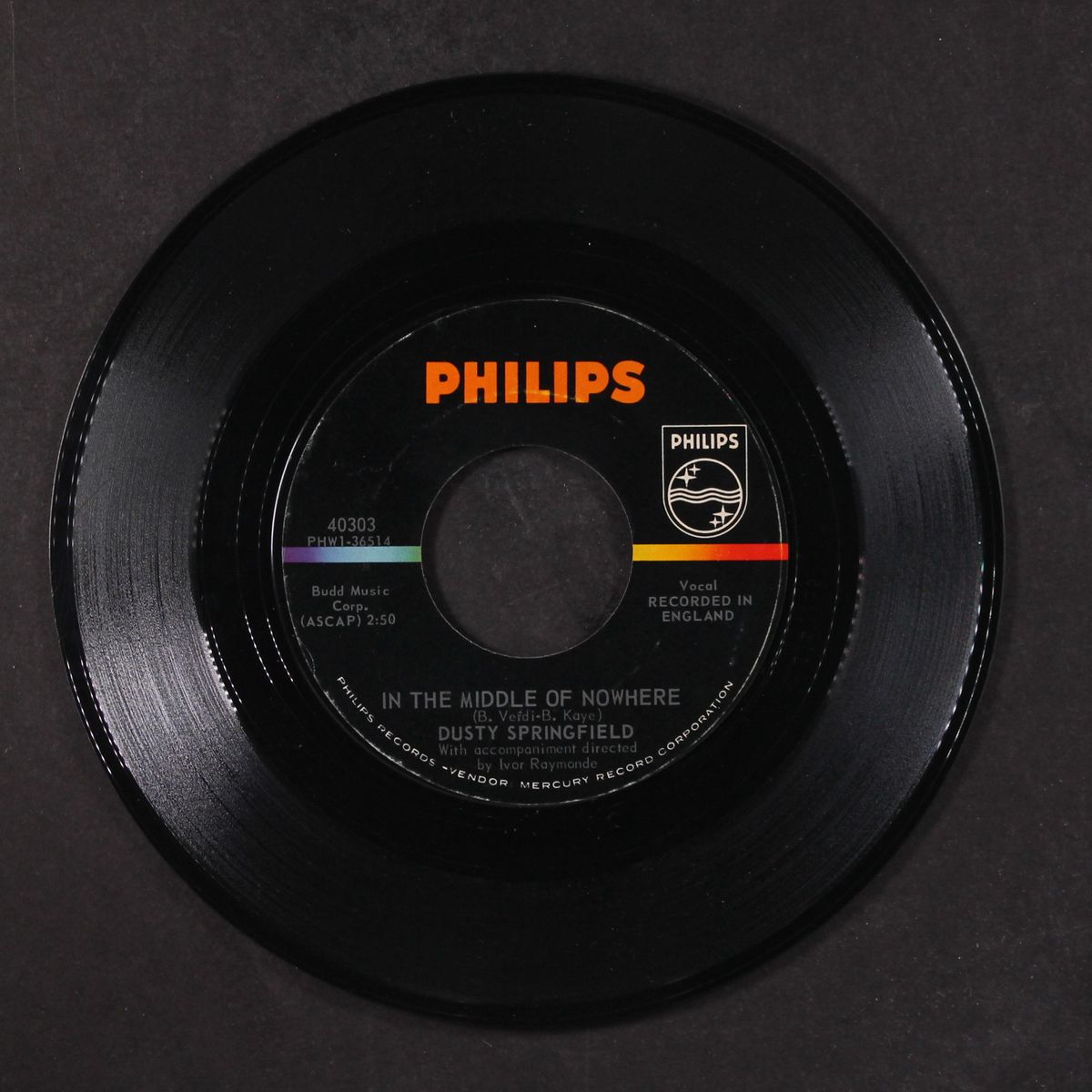 in the middle of nowhere by DUSTY SPRINGFIELD