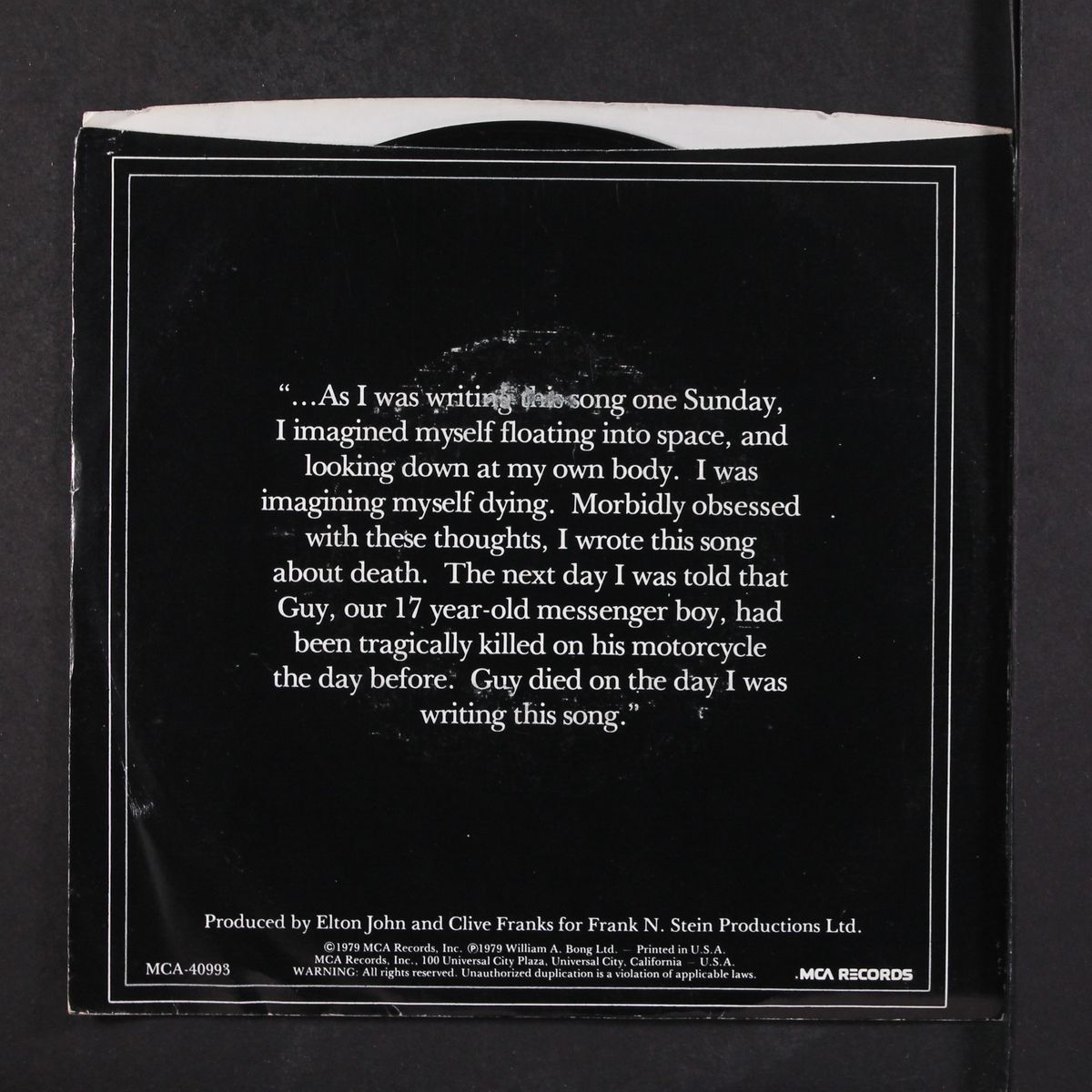 song for guy / lovesick by ELTON JOHN