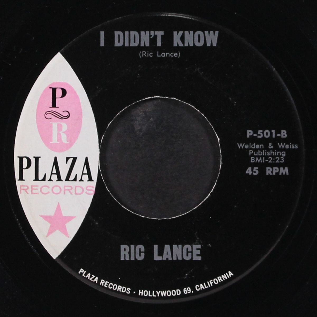 i didn't know / when you're in my arms by RIC LANCE