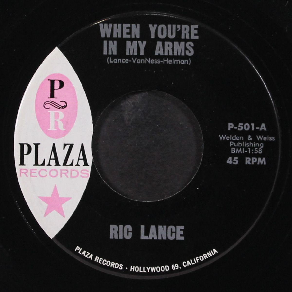 i didn't know / when you're in my arms by RIC LANCE