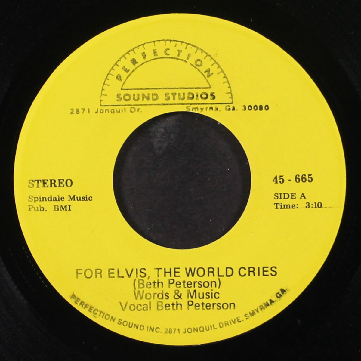 for elvis, the world cries / you say it's all over by BETH PETERSON