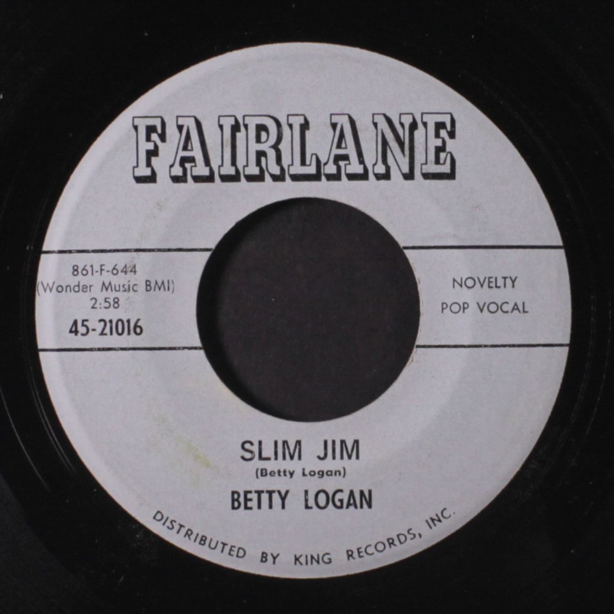 slim jim / dancing with somebody new by BETTY LOGAN / LOGAN SISTERS