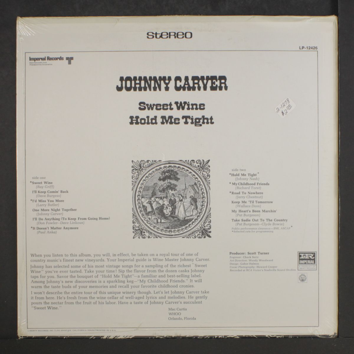 sweet wine / hold me tight by JOHNNY CARVER