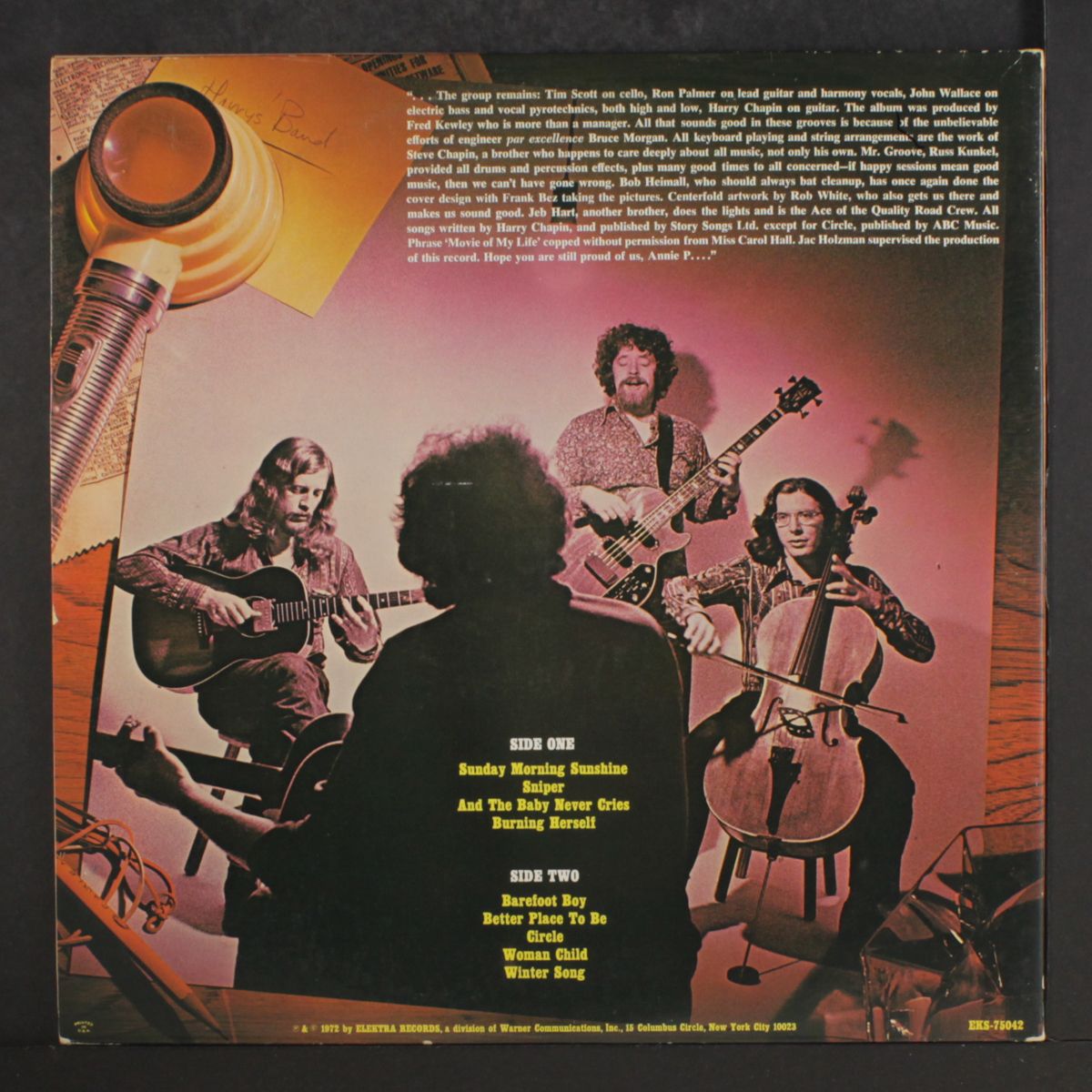 sniper and other love songs by HARRY CHAPIN