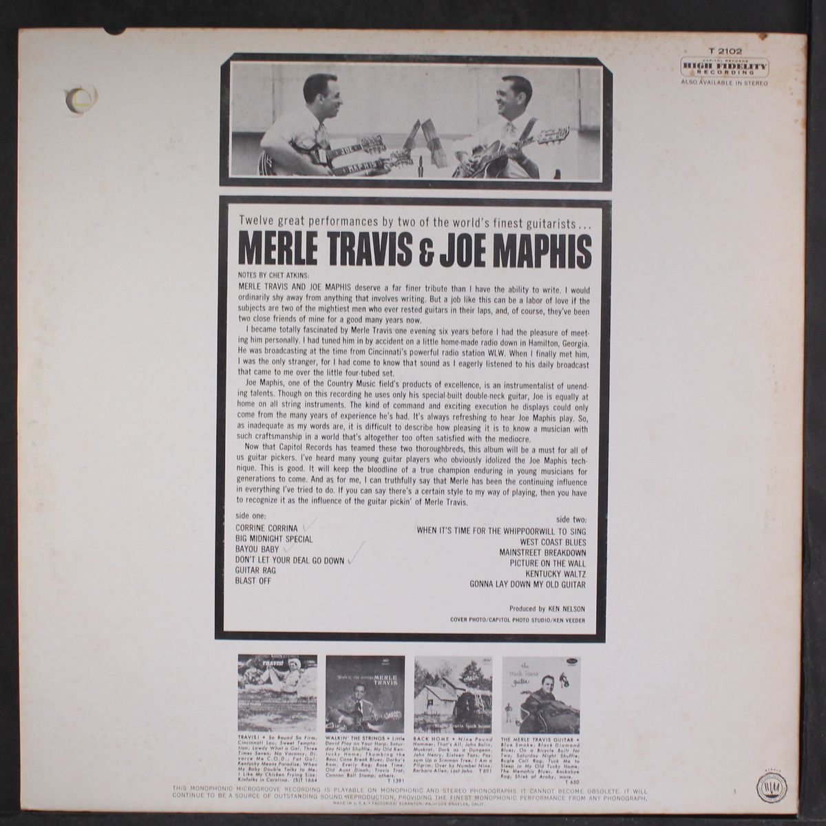 country music's two guitar greats by MERLE TRAVIS & JOE MAPHIS