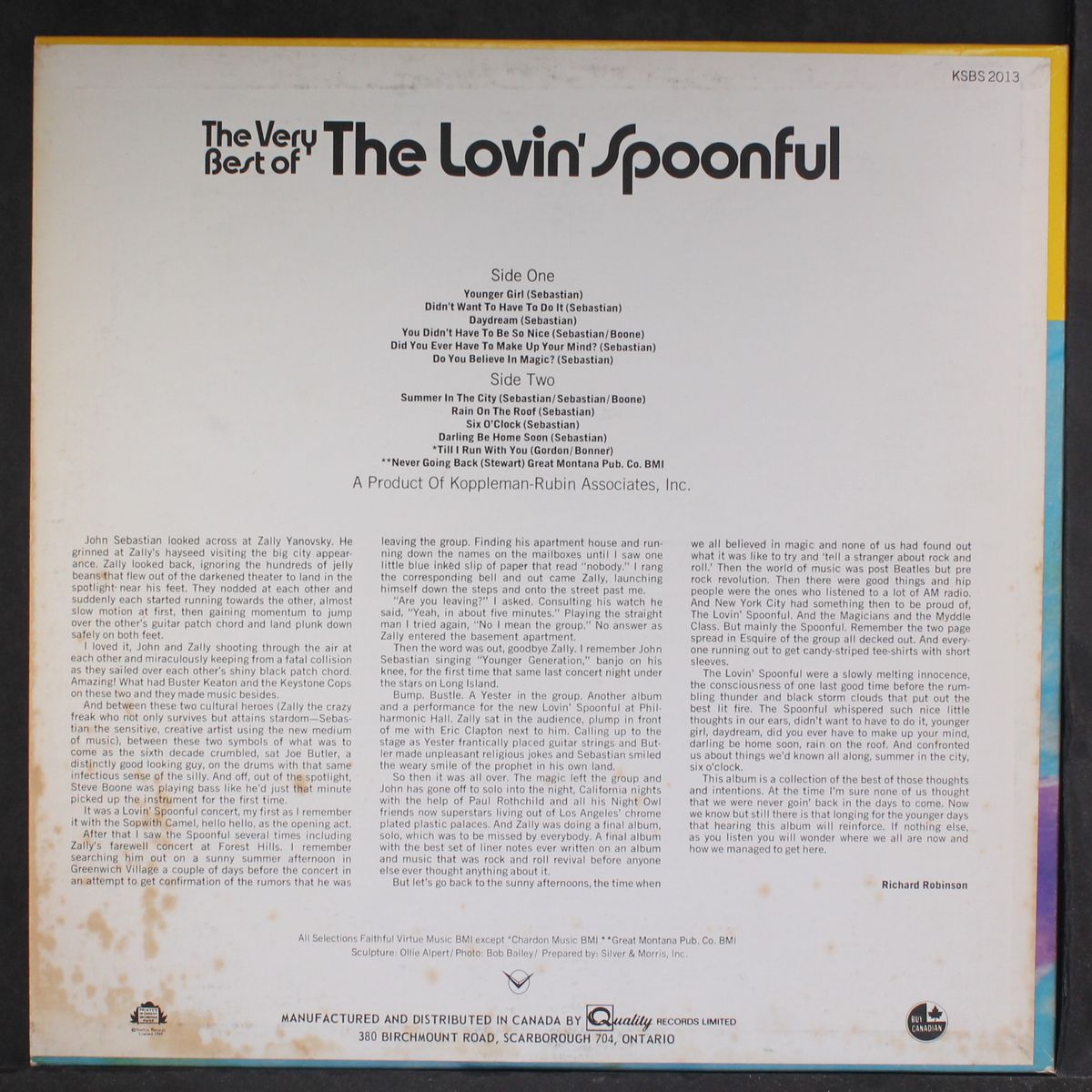 the very best of the lovin' spoonful by LOVIN' SPOONFUL