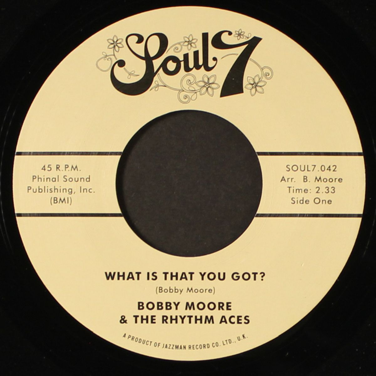 what is that you got? / love's got a hold on me by BOBBY MOORE & RHYTHM ACES