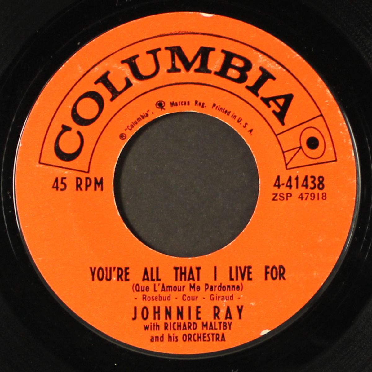 your're all that i live for / i'll never gall in love again by JOHNNIE RAY