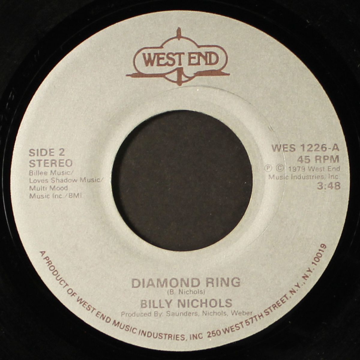 diamond ring / my woman by BILLY NICHOLS