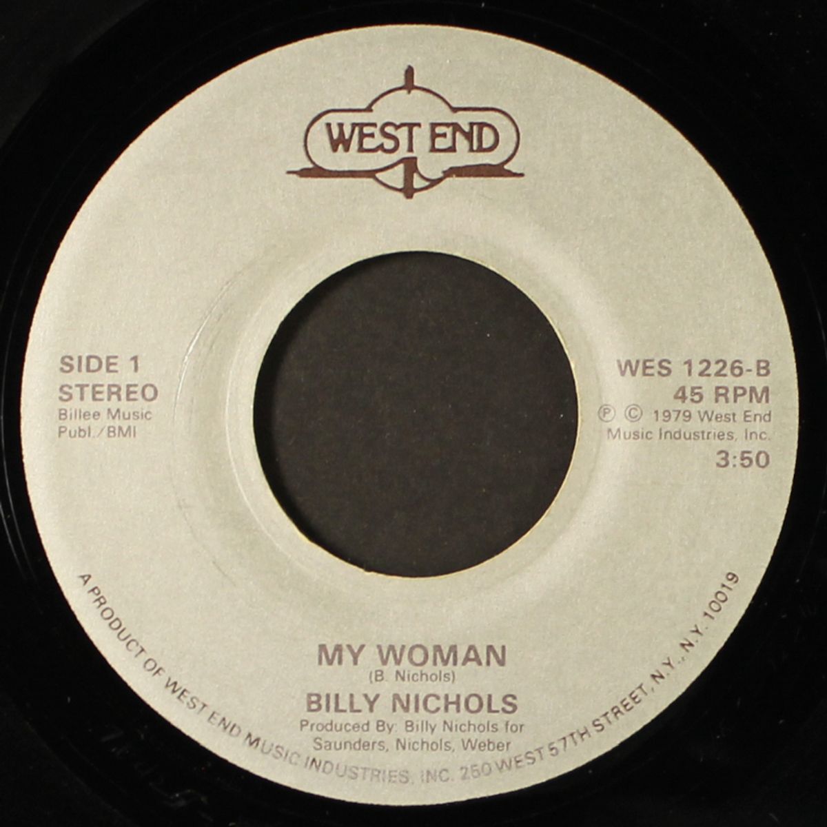 diamond ring / my woman by BILLY NICHOLS
