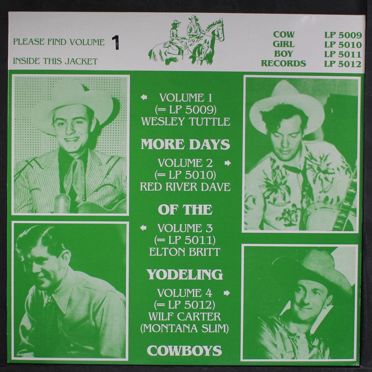more days of the yodeling cowboys by WESLEY TUTTLE