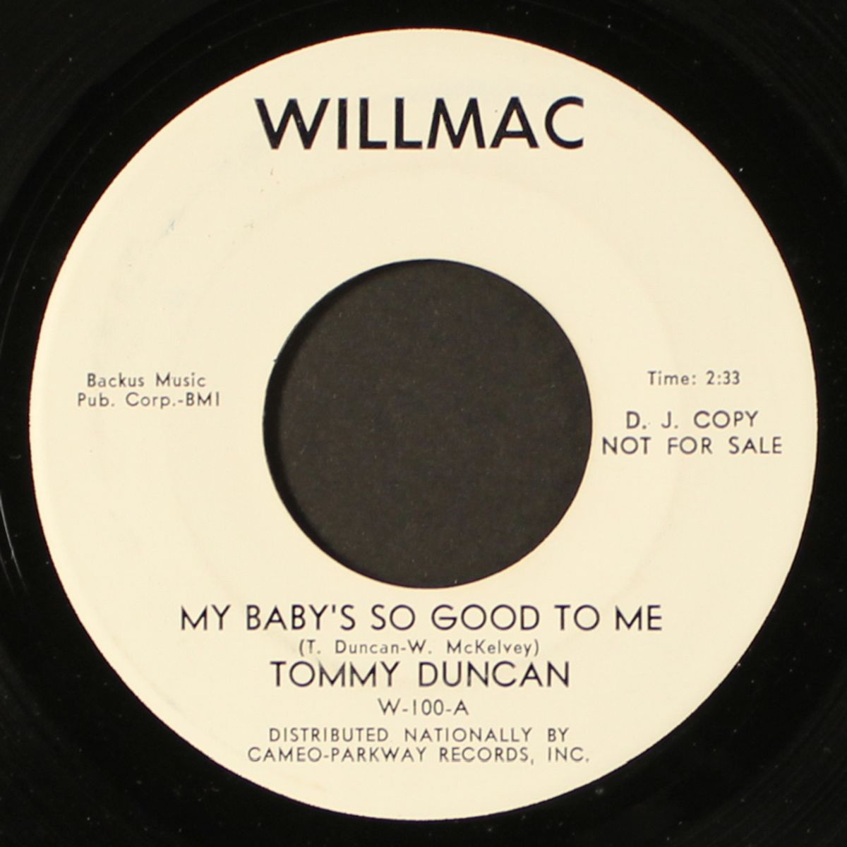 my baby's so good to me by TOMMY DUNCAN