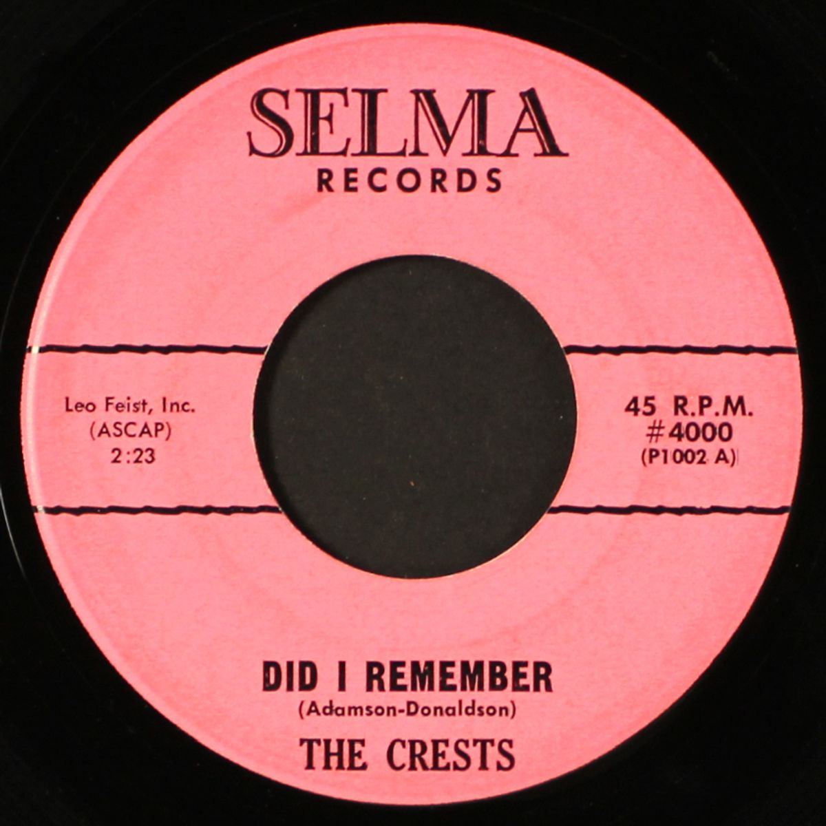 tears will fall / did i remember by CRESTS