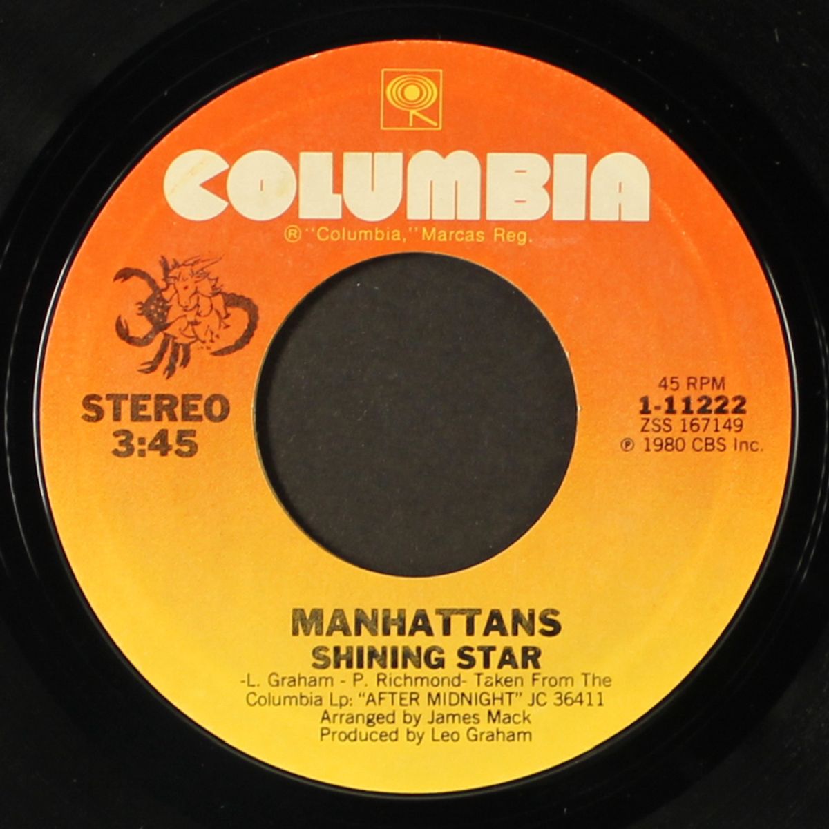 shining star / i'll never run away from love again by MANHATTANS
