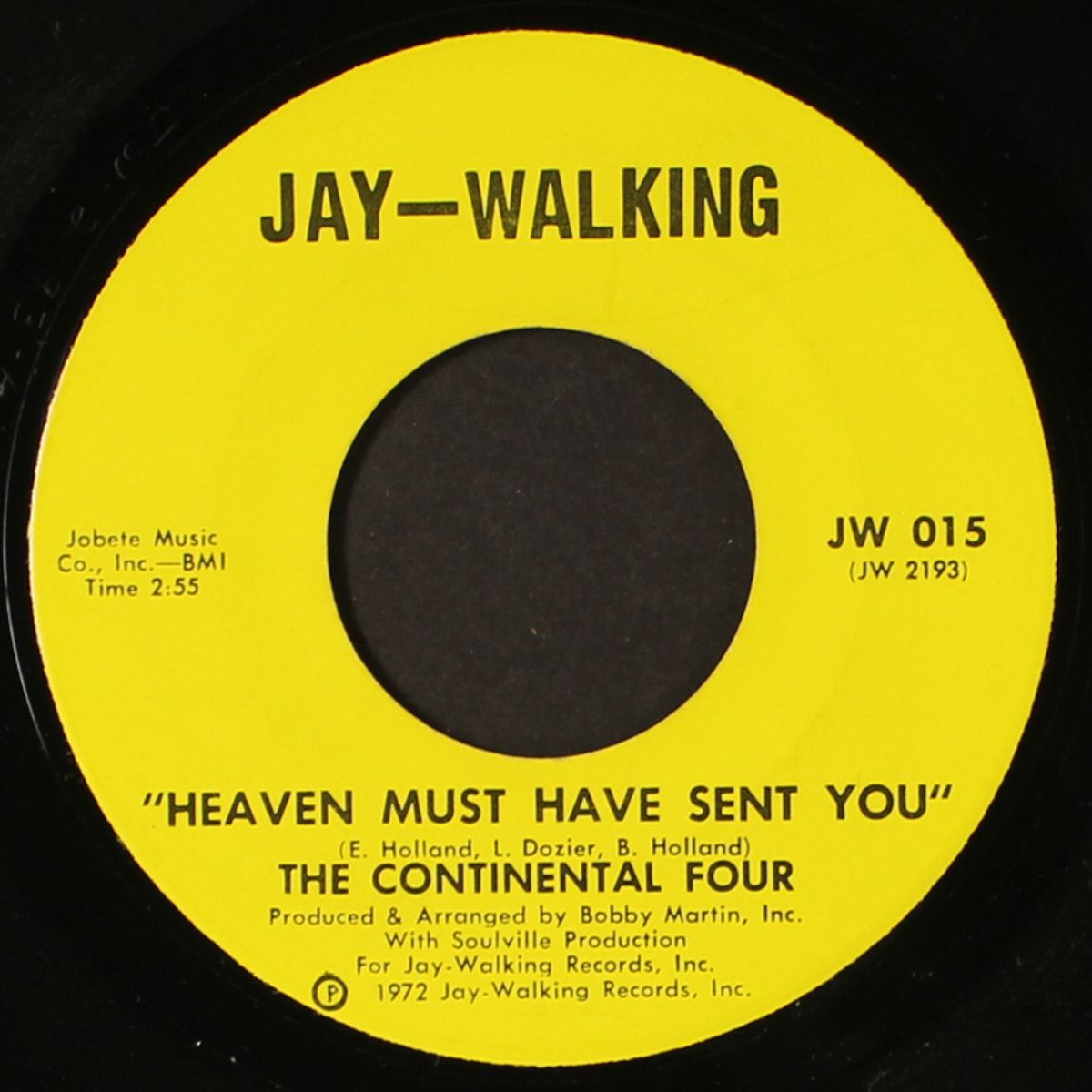heaven must have sent you / running away by CONTINENTAL FOUR