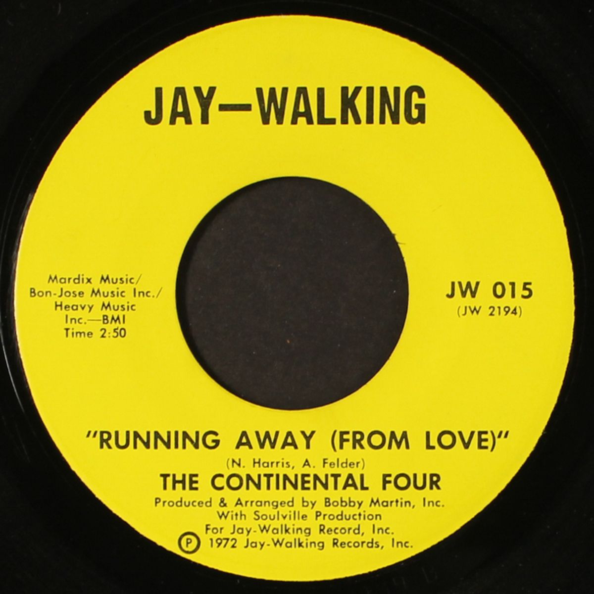 heaven must have sent you / running away by CONTINENTAL FOUR