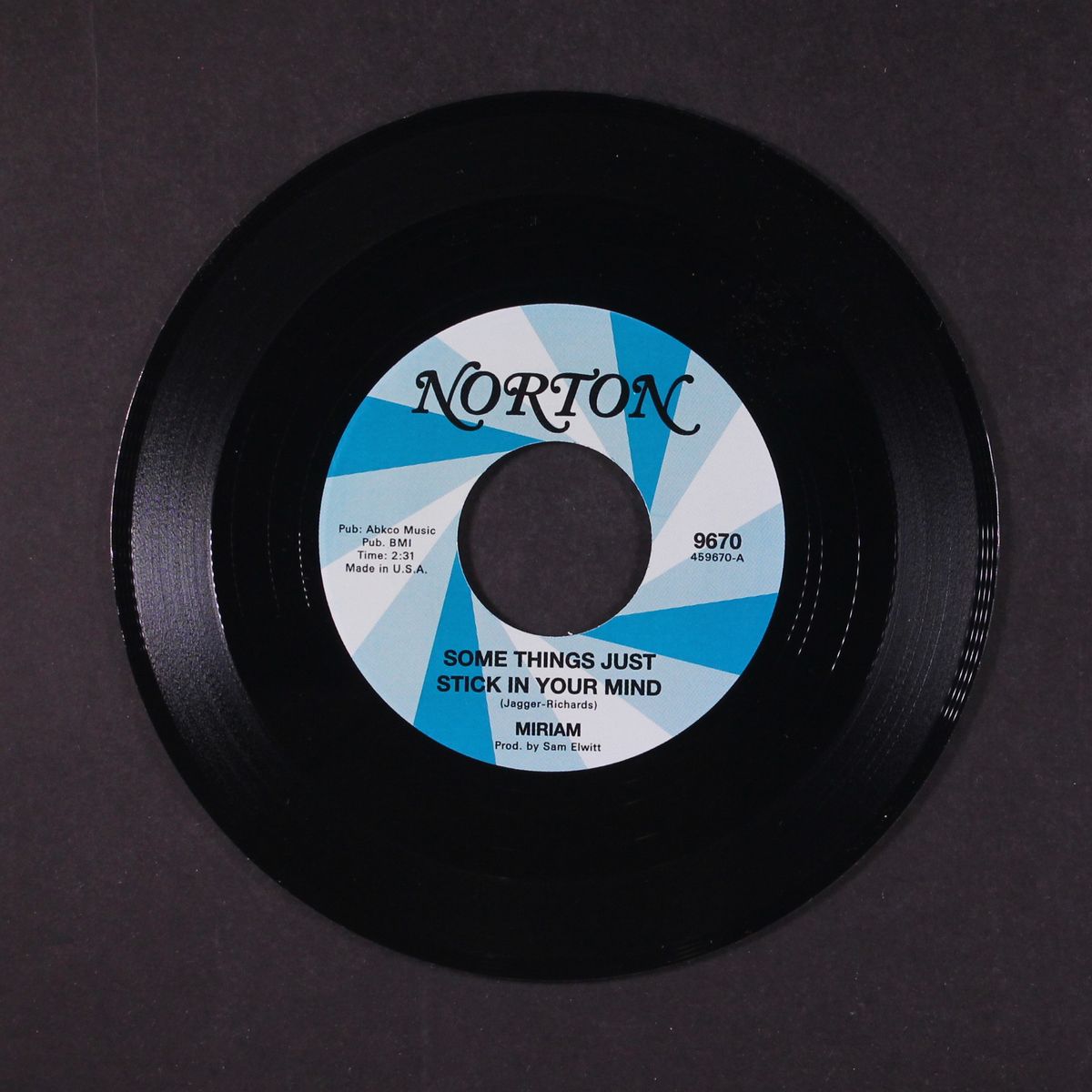 some things just stick in your mind / in another land by MIRIAM / SAM ELWITT ORCHESTRA