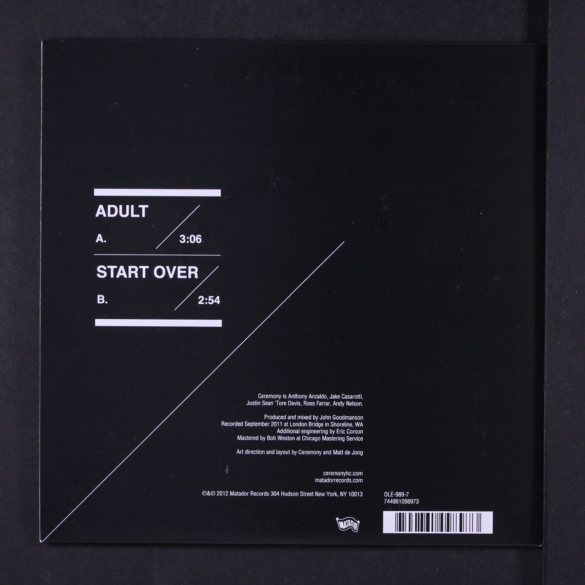 adult / start over by CEREMONY