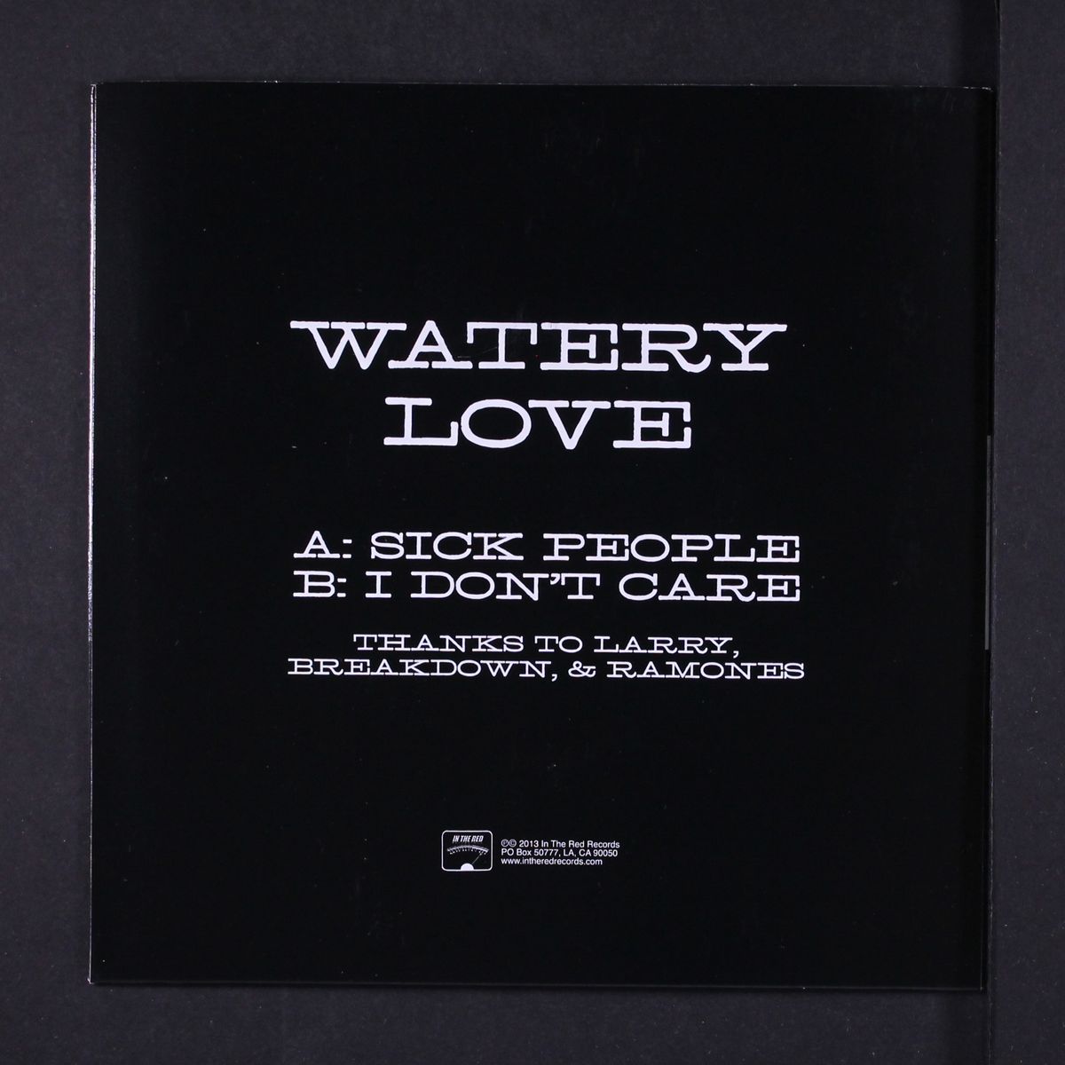 sick people / i don't care by WATERY LOVE