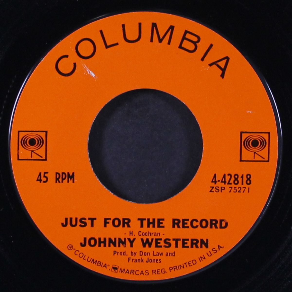 just for the record by JOHNNY WESTERN