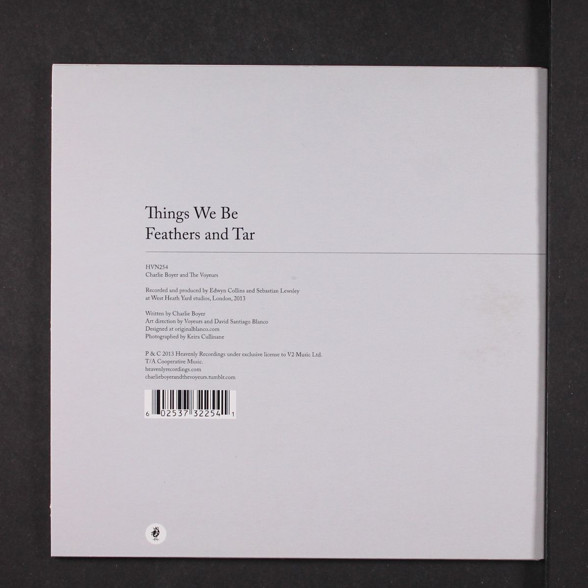 things we be / feathers & tar by CHARLIE BOYER & VOYEURS