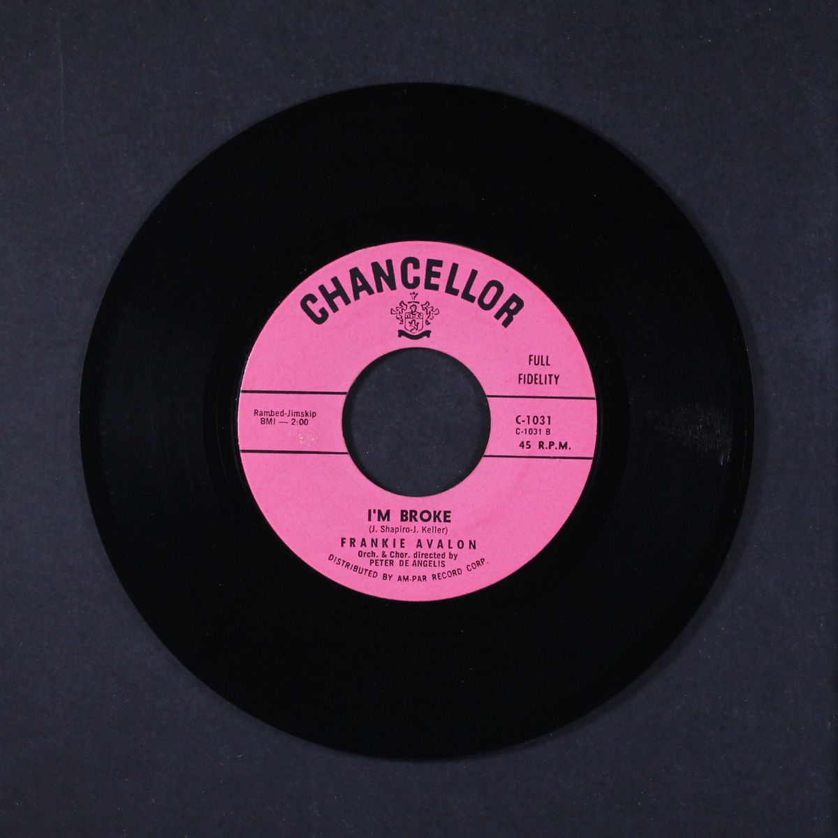 venus / i'm broke by FRANKIE AVALON