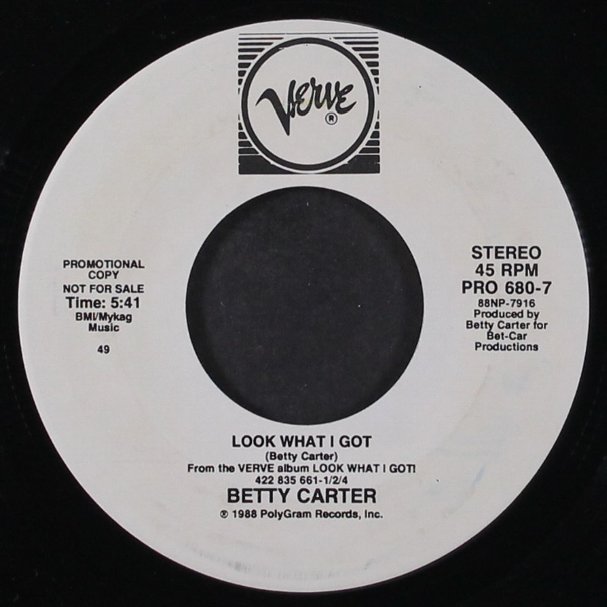 all i got / look what i got by BETTY CARTER