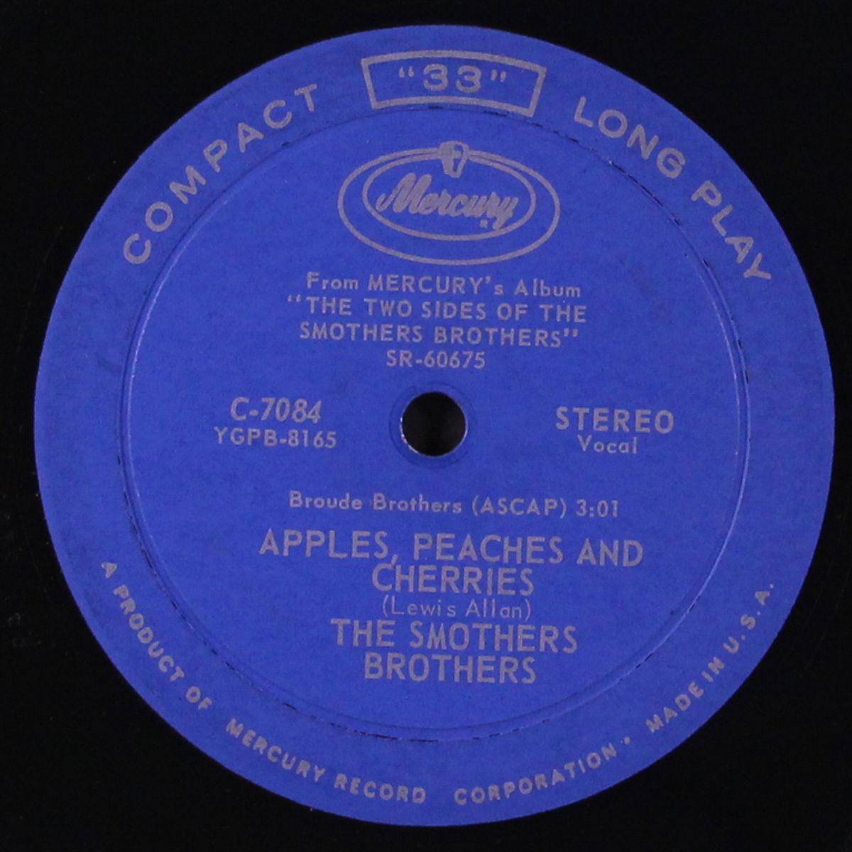 apples peaches and cherries / sailor's lament by SMOTHERS BROTHERS