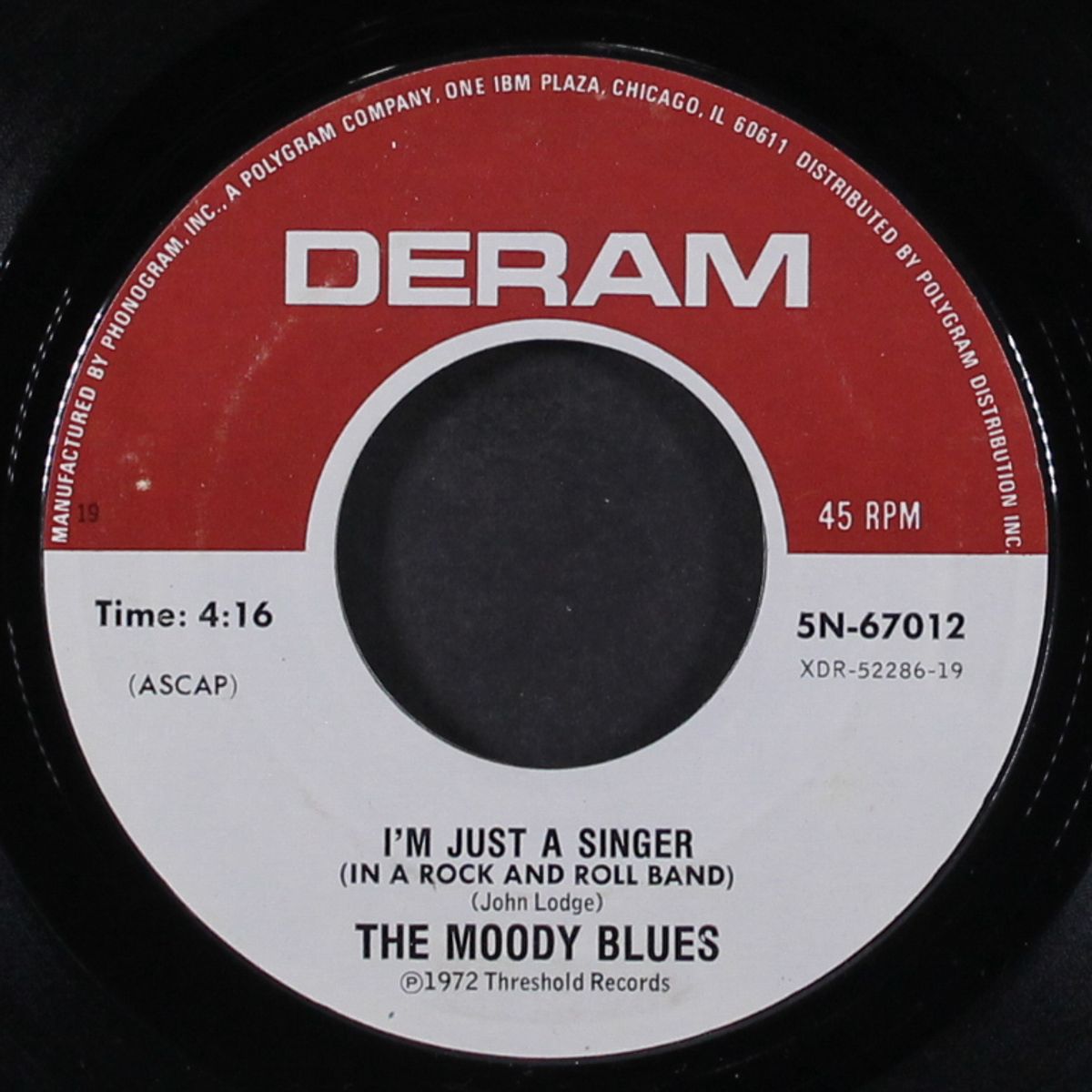 i'm just a singer / for my lady by MOODY BLUES