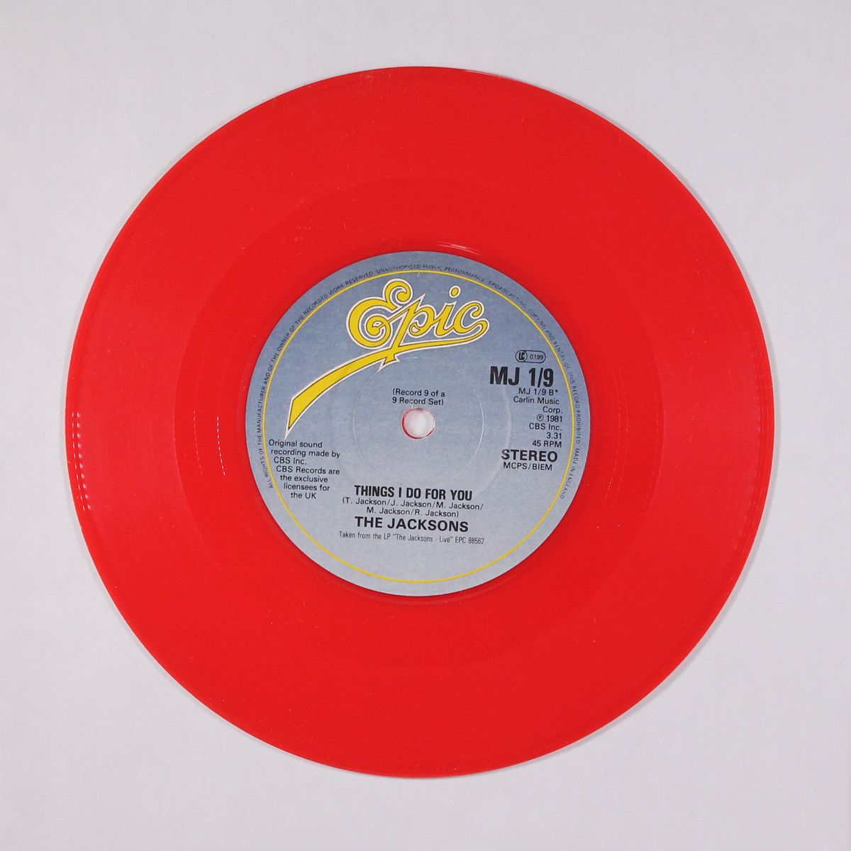 thriller / things i do for you (live) by MICHAEL JACKSON