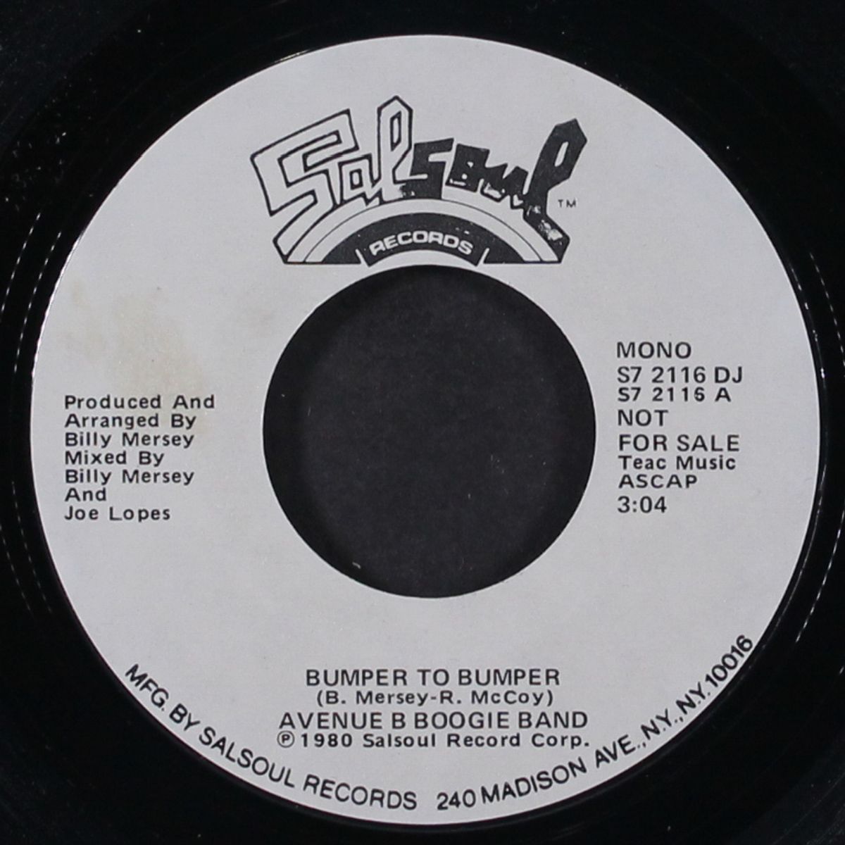 bumper to bumper / mono by AVENUE B BOOGIE BAND
