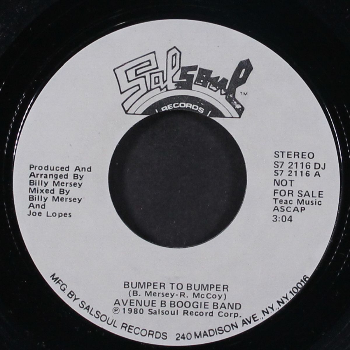 bumper to bumper / mono by AVENUE B BOOGIE BAND