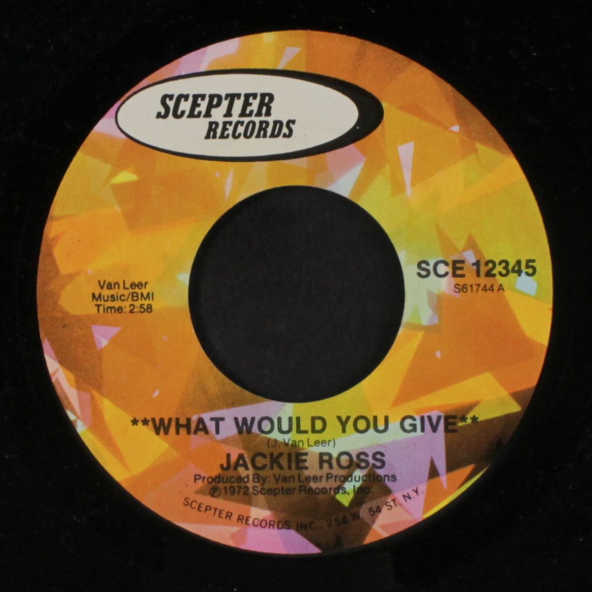 what would you give / this world's in a hell of a place by JACKIE ROSS