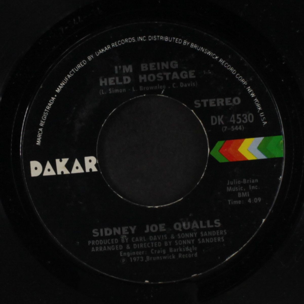 where the lillies grow / i'm being held hostage by SIDNEY JOE QUALLS