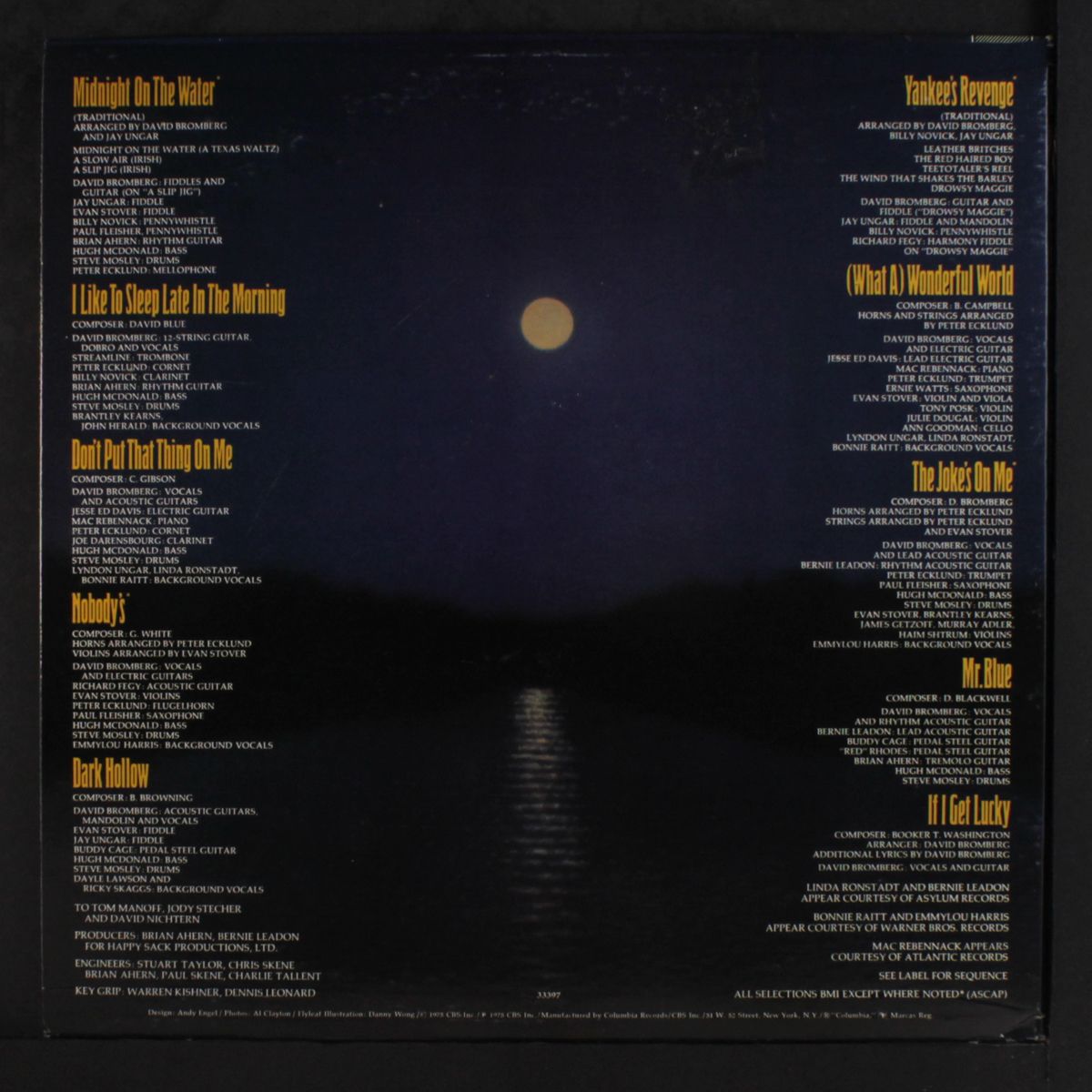 midnight on the water by DAVID BROMBERG