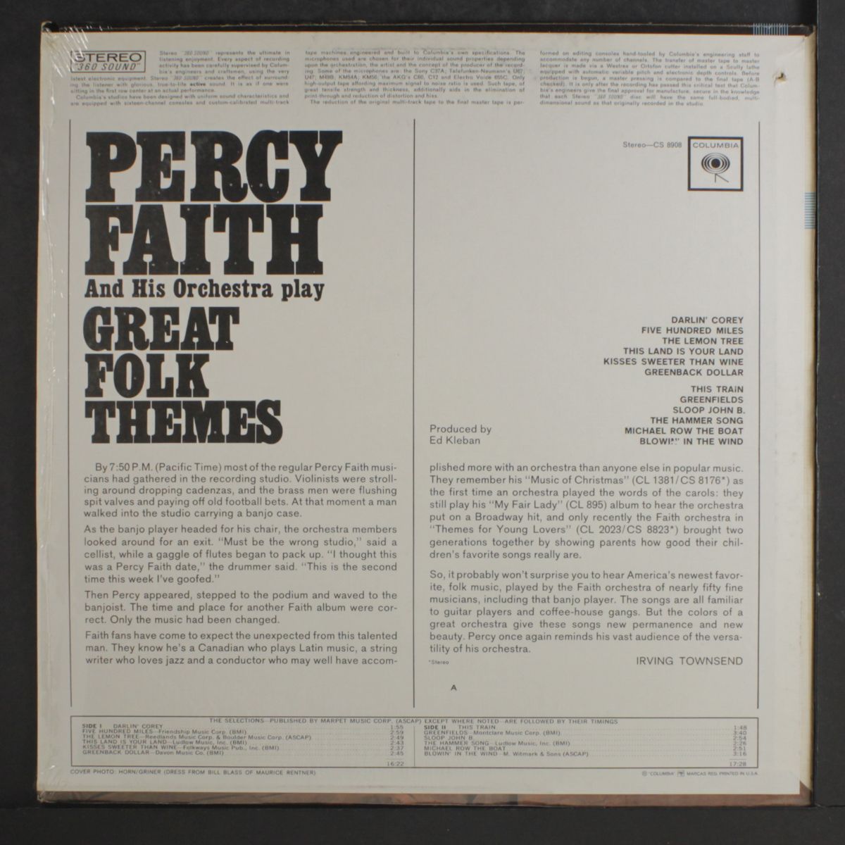 great folk themes by PERCY FAITH