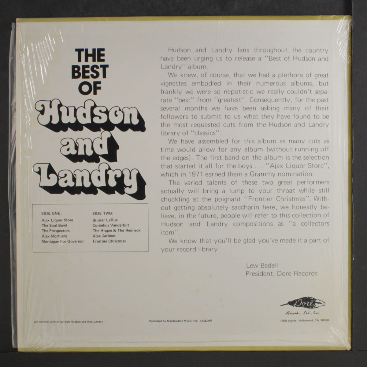 best of by HUDSON & LANDRY