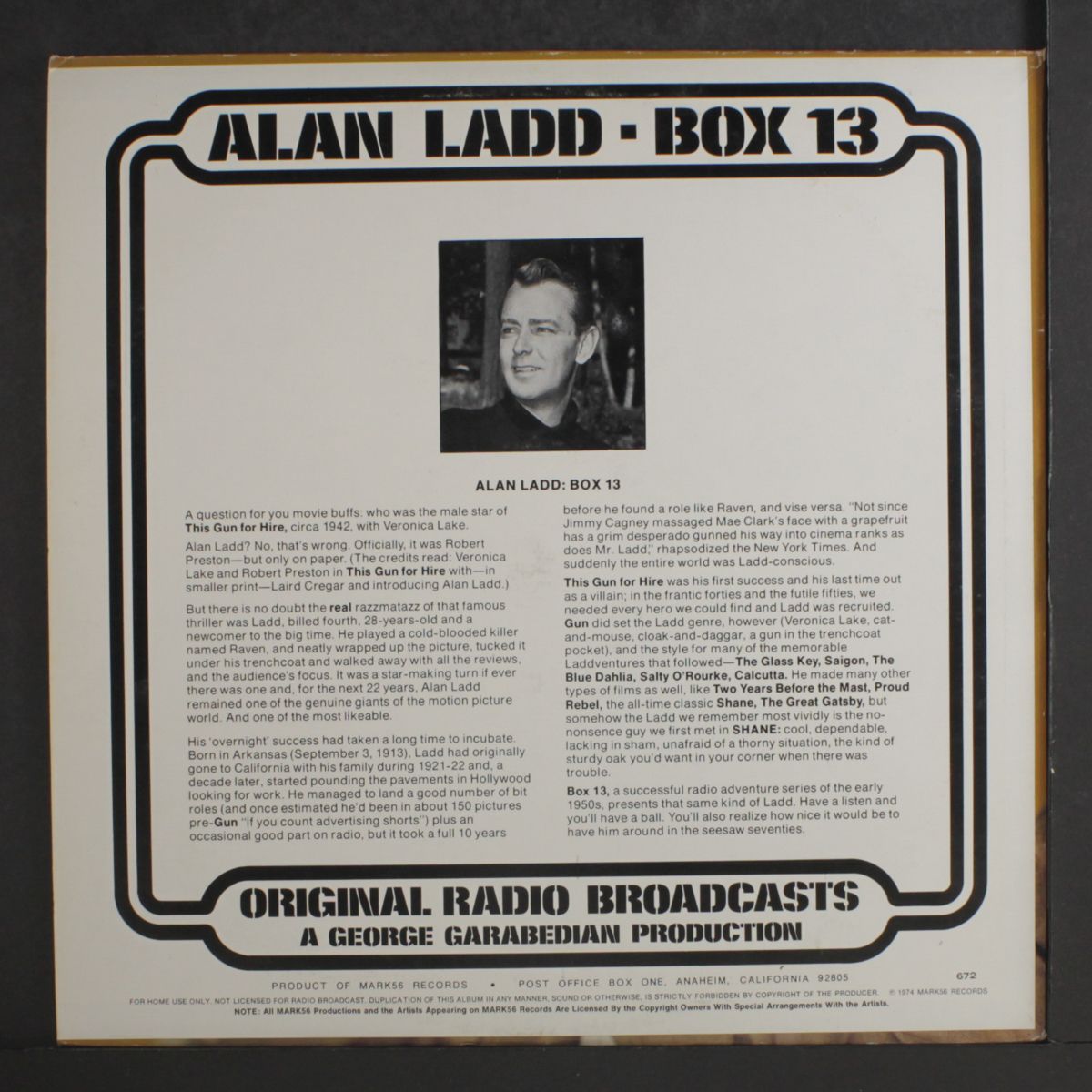 box 13 by ORIGINAL RADIO BROADCAST