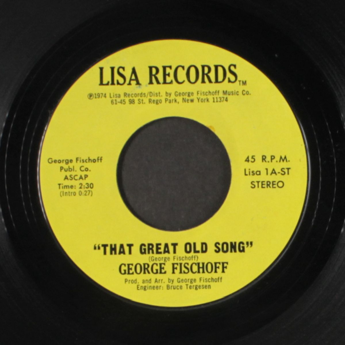 that great old song / blue night by GEORGE FISCHOFF