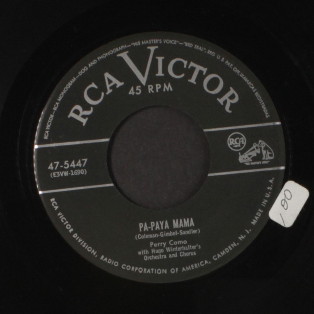 you alone / pa-paya mama by PERRY COMO