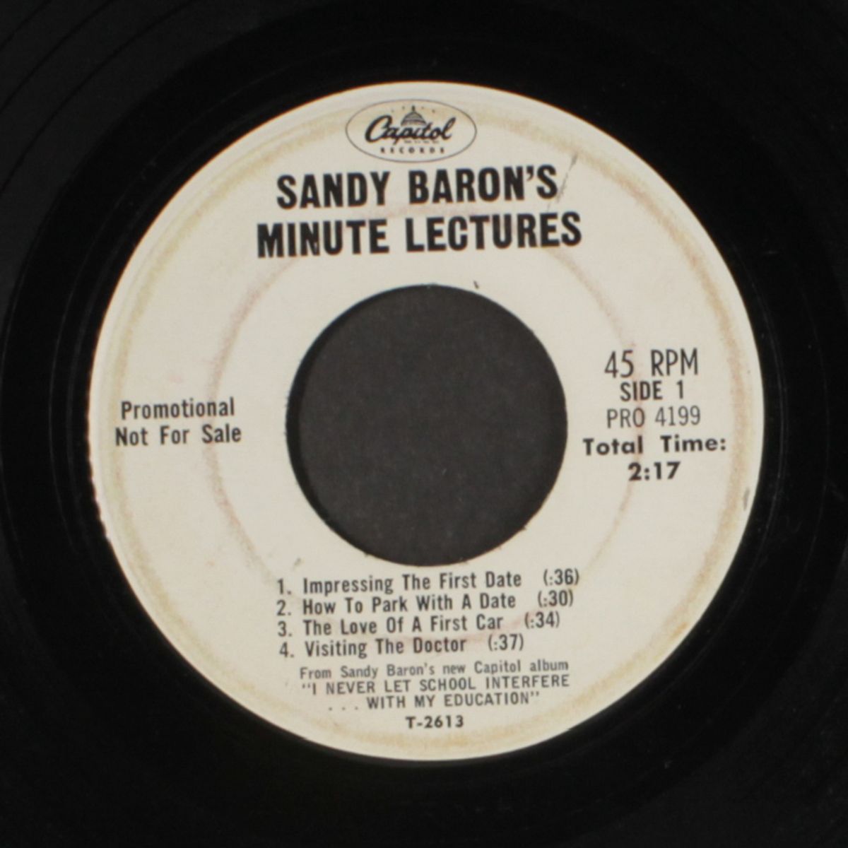 minute lectures by SANDY BARON