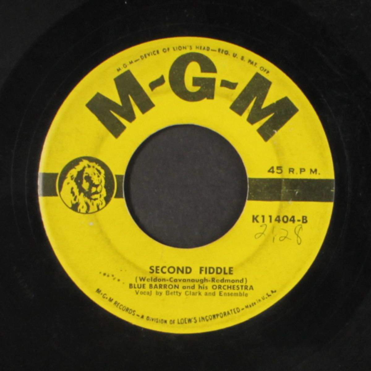 did anyone call for me / second fiddle by BLUE BARRON