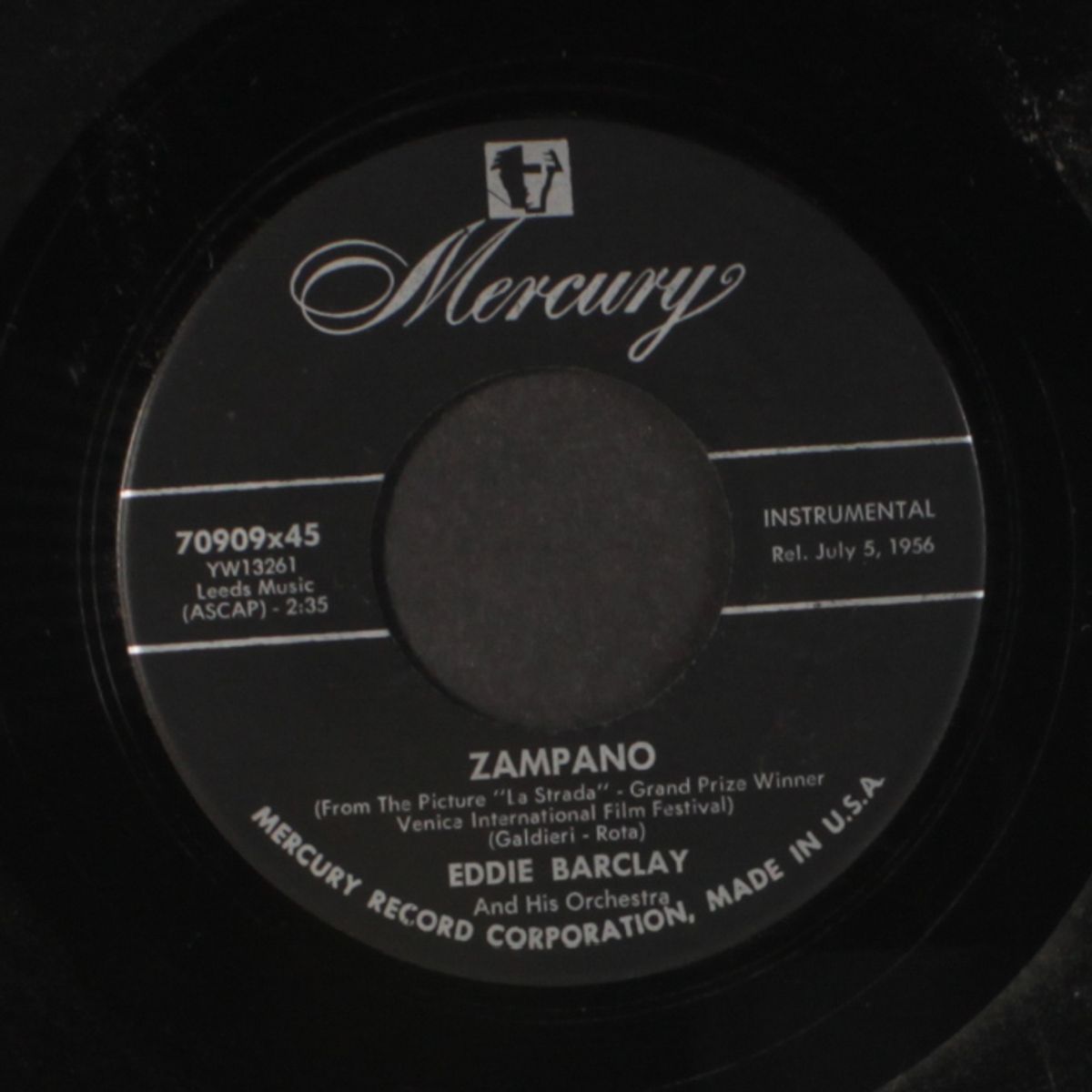zampano / la strada by EDDIE BARCLAY