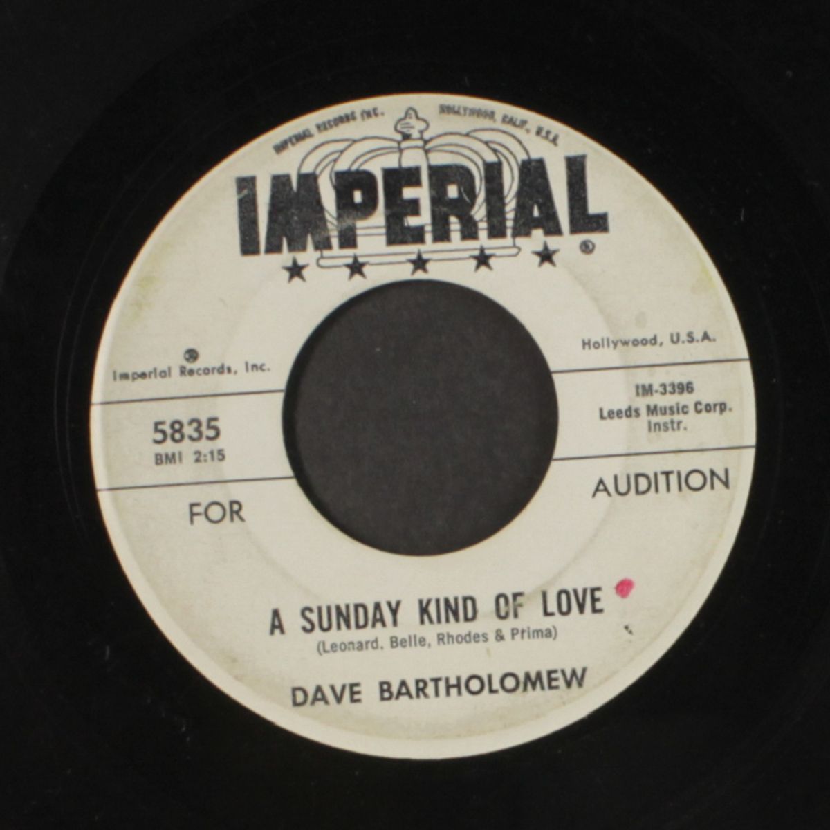 a sunday kind of love by DAVE BARTHOLOMEW