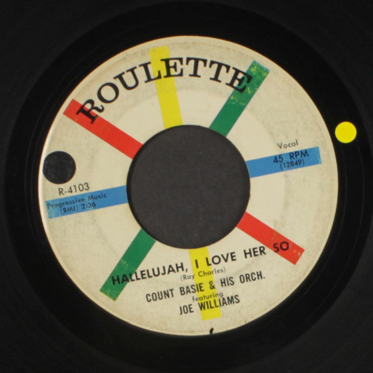 tell me your troubles / hallelujah i love her so by COUNT BASIE & JOE WILLIAMS