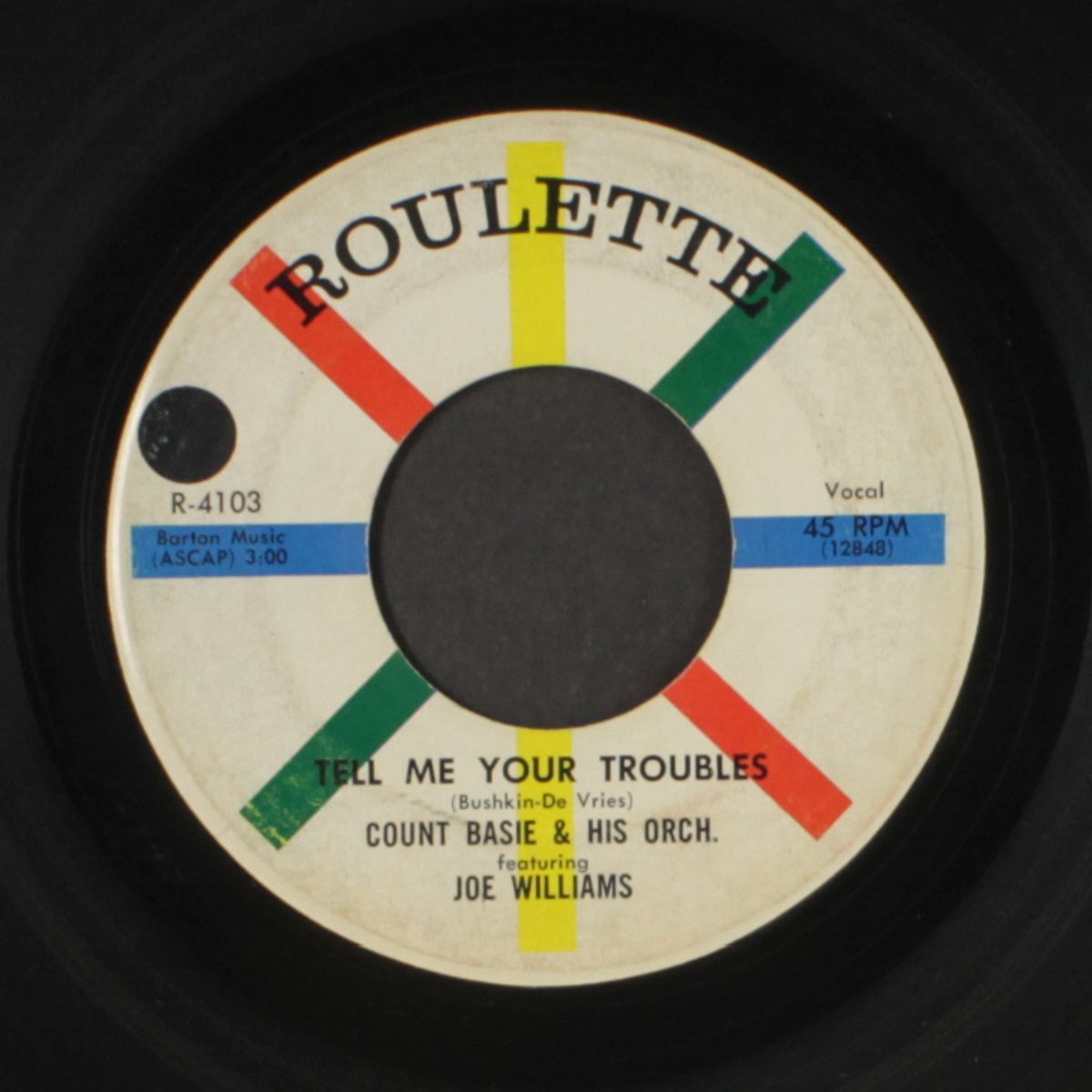 tell me your troubles / hallelujah i love her so by COUNT BASIE & JOE WILLIAMS