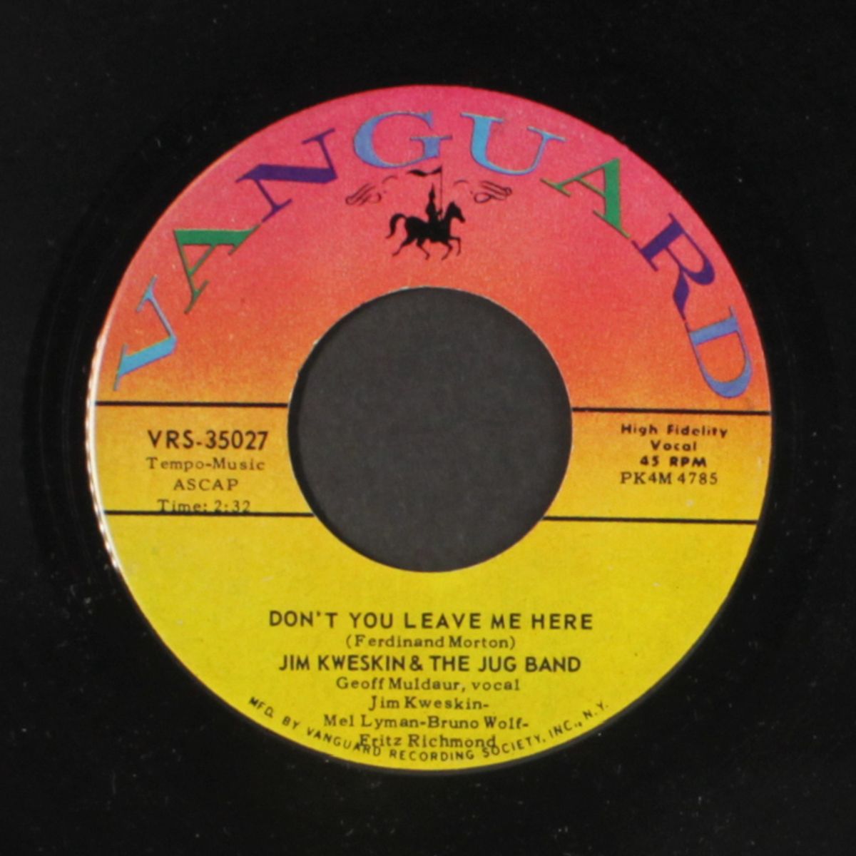 don't you leave me here / rag momma by JIM KWESKIN & THE JUG BAND